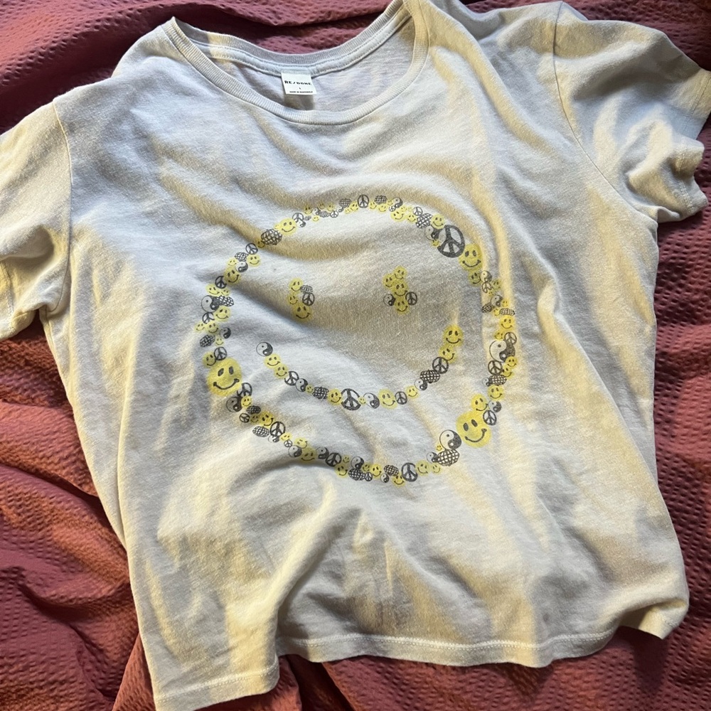 Re/Done NWOT 70s Loose “Smile” Tee - Picture 2 of 6